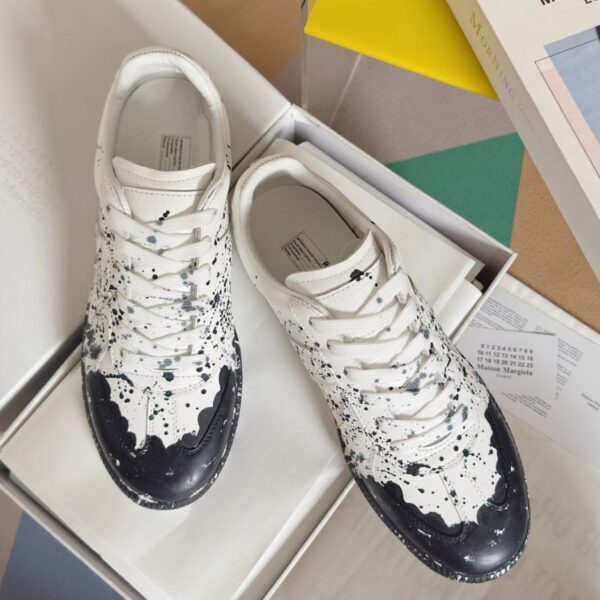 Maison Margiela MM6 Couples Inkjet Graffiti Canvas-Schuhe