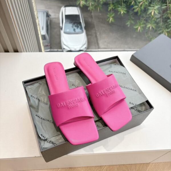 G289 Balenciaga Frühling und Sommer Neue flache Hausschuhe Sandalen