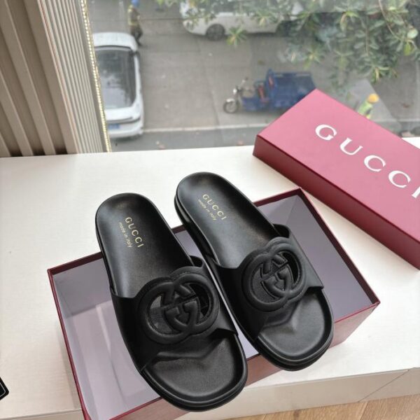 replica,schuhe,beste,kaufen,1:1,besten,seiten,Replik,turnschuhe,sneakers G335 Top-Version GUCCI Damen-Pantoletten mit dicker Sohle und geschlossener Spitze
