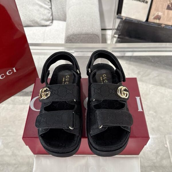 replica,schuhe,beste,kaufen,1:1,besten,seiten,Replik,turnschuhe,sneakers Gucci Double G Klettsandalen für Damen
