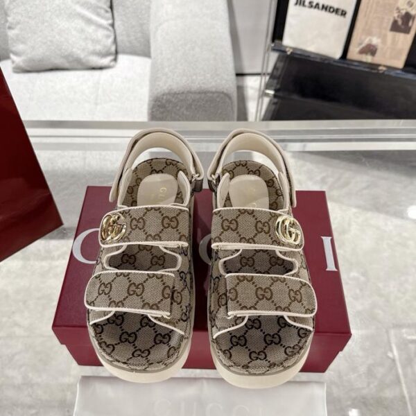 replica,schuhe,beste,kaufen,1:1,besten,seiten,Replik,turnschuhe,sneakers Gucci Double G Klettsandalen für Damen