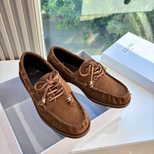 replica,schuhe,beste,kaufen,1:1,besten,seiten,Replik,turnschuhe,sneakers G187 CELINE Frühling/Sommer neueste Racer-Serie mühelose Loafer im Old-Money-Stil (G7GMD)