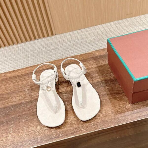 [Top-Version] Flache Zehentrenner-Sandalen von Loro Piana (Y5OU8)