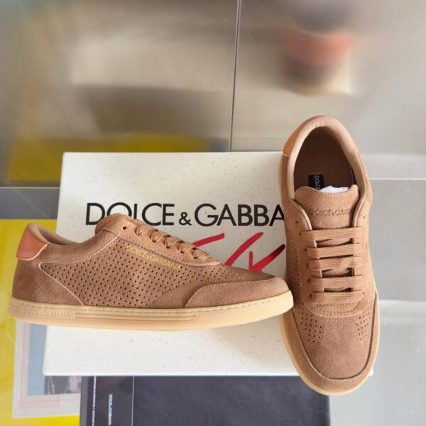 Dolce Gabbana neueste atmungsaktive Punching Casual Sportschuhe Skateboard Schuhe Top-Version (G7IAB)