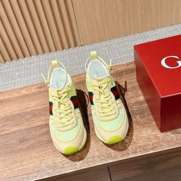 replica,schuhe,beste,kaufen,1:1,besten,seiten,Replik,turnschuhe,sneakers Guccis neuester Catwalk Re-Motion-Serie Freizeit-Sneaker mit dicker Sohle (J6NLR)
