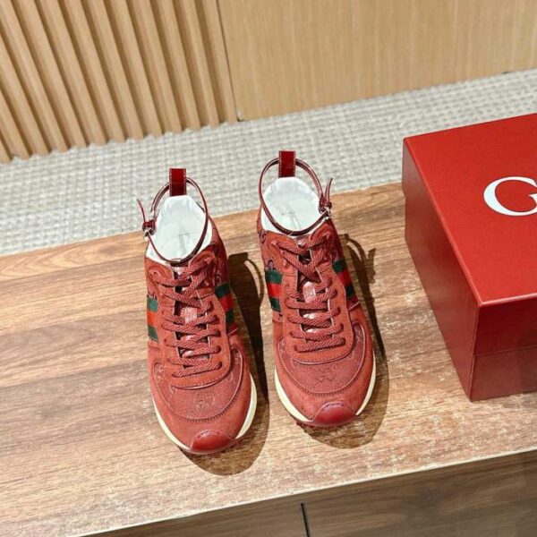 replica,schuhe,beste,kaufen,1:1,besten,seiten,Replik,turnschuhe,sneakers Guccis neuester Catwalk Re-Motion-Serie Freizeit-Sneaker mit dicker Sohle (V8THJ)