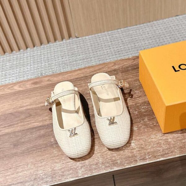Louis Vuitton – Neue Zehensandalen aus gewebtem Stoff (CRFG1)