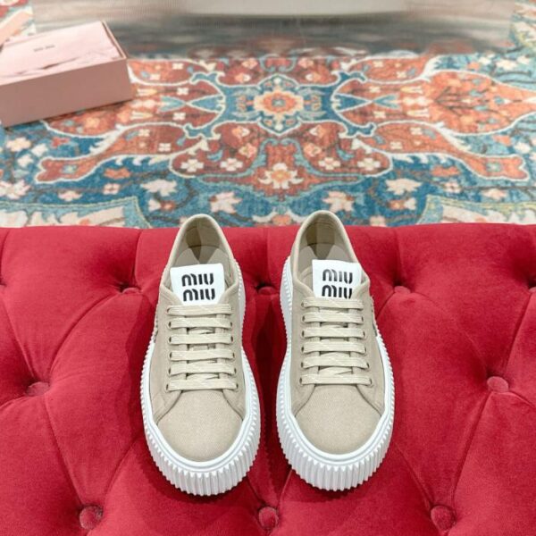 MIU MIU neue Plateau-Canvas-Schuhe (9OJV0)