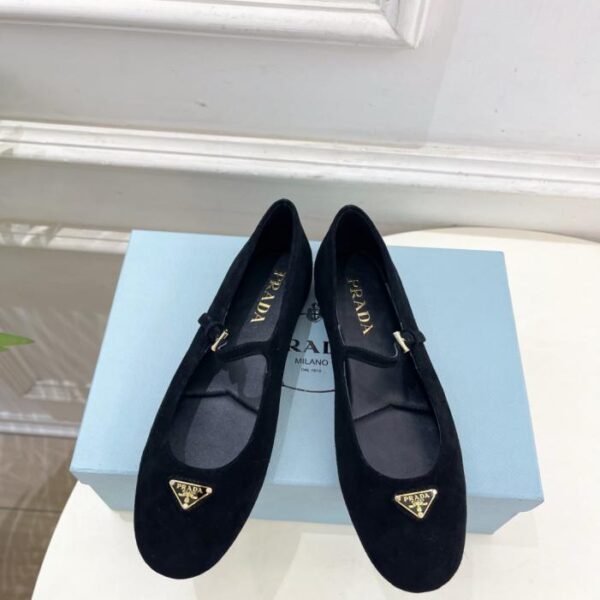 replica,schuhe,beste,kaufen,1:1,besten,seiten,Replik,turnschuhe,sneakers Prada Counter Catwalk neue Nappa Dreieck Wildleder Ballerinas Serie (4 (WJAAU)
