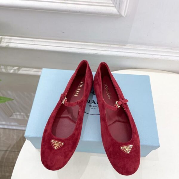 replica,schuhe,beste,kaufen,1:1,besten,seiten,Replik,turnschuhe,sneakers Prada Counter Catwalk neue Nappa Dreieck Wildleder Ballerinas Serie (4 (XT1CE)