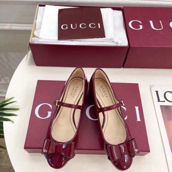replica,schuhe,beste,kaufen,1:1,besten,seiten,Replik,turnschuhe,sneakers Gucci Frühling/Sommer Neue klassische Mary-Jane-Schuhe mit Doppel-G-Schleife (7B3ZS)