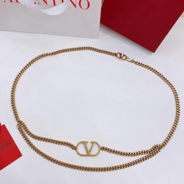 Valentino Garavani VLogo Signature Metallkettengürtel (3W9OI)