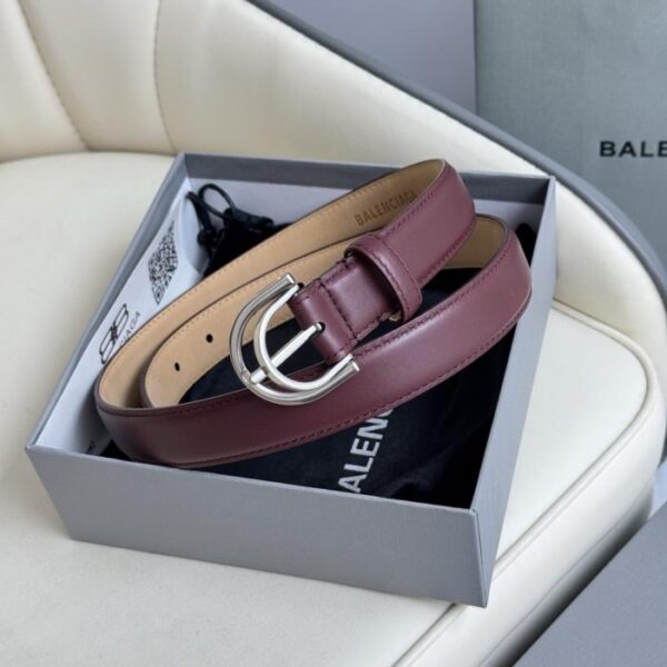 Balenciaga, 2,5 cm breites importiertes Kalbsleder mit Vintage-Hardware aus reinem Kupfer (HEA6B)