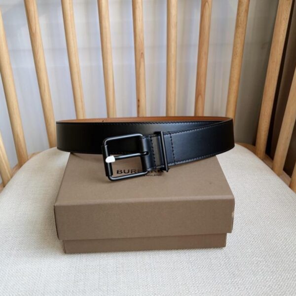 replica,schuhe,beste,kaufen,1:1,besten,seiten,Replik,turnschuhe,sneakers Neuer Burberry-Counter-Synchronisationsgürtel aus Kalbsleder mit palladiumplattierter Gold-Dornschließe, Breite 3,5 cm (SH7BK)