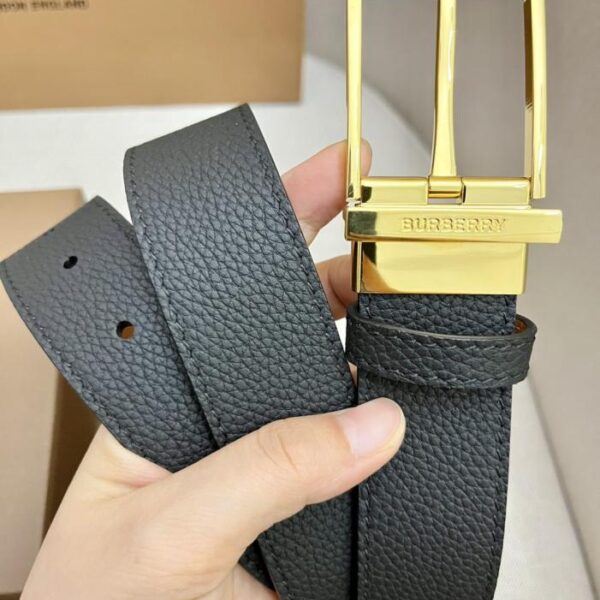 replica,schuhe,beste,kaufen,1:1,besten,seiten,Replik,turnschuhe,sneakers BURBERRY Herrengürtel mit Metallschnalle, Oberschicht aus Rindsleder, doppelseitig, 3,5 cm (S8TIL)