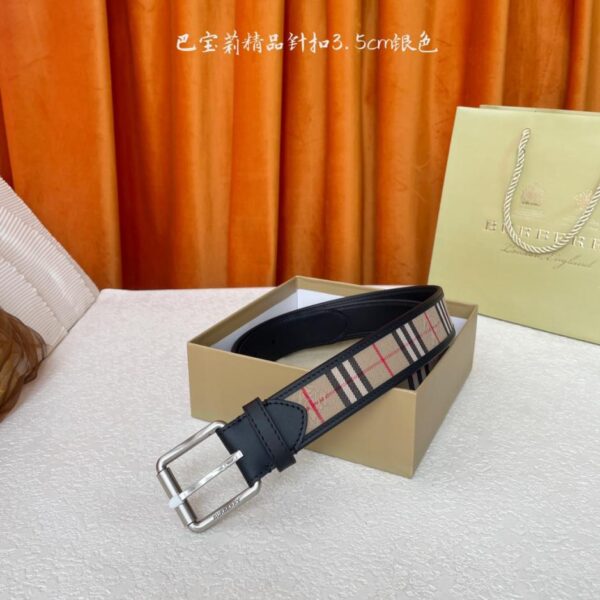 replica,schuhe,beste,kaufen,1:1,besten,seiten,Replik,turnschuhe,sneakers Burberry Synchronized Glattledergürtel mit Reitermuster (3,5 cm Breite) (J7UAK)