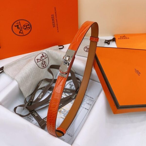 replica,schuhe,beste,kaufen,1:1,besten,seiten,Replik,turnschuhe,sneakers Kelly 1.8 Belt Gürtel aus Epsom-Kalbsleder mit Krokodilprägung (8A42V)