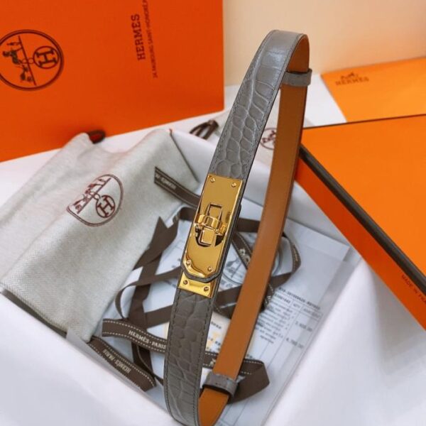 replica,schuhe,beste,kaufen,1:1,besten,seiten,Replik,turnschuhe,sneakers Kelly 1.8 Belt Epsom Kalbsledergürtel mit Krokodilprägung (KXKGG)