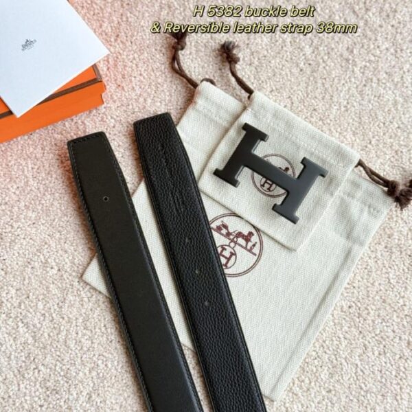 replica,schuhe,beste,kaufen,1:1,besten,seiten,Replik,turnschuhe,sneakers Black Warrior H 5382, edle Hardware mit importiertem (schwarzem) Togo-Leder, Breite 38 mm, Herrengürtelzubehör (QHVNI)