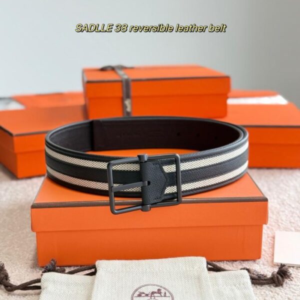 replica,schuhe,beste,kaufen,1:1,besten,seiten,Replik,turnschuhe,sneakers SADLLE 38 Wendegürtel aus Leder. Doppelseitiger Gürtel aus Epsom-Kalbsleder und H-Canvas (82YK4)