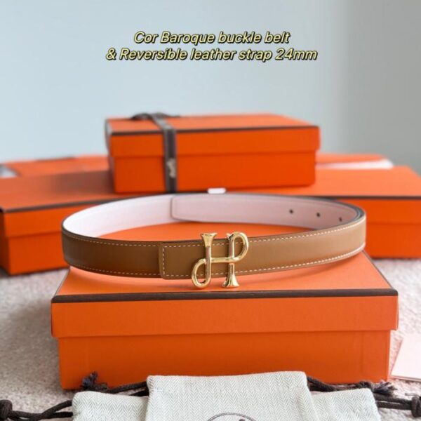replica,schuhe,beste,kaufen,1:1,besten,seiten,Replik,turnschuhe,sneakers Neue Cor Baroque-Hardware mit importiertem Epsom-Leder, 24 mm Breite, Hermes-Damengürtel (BAVH6)