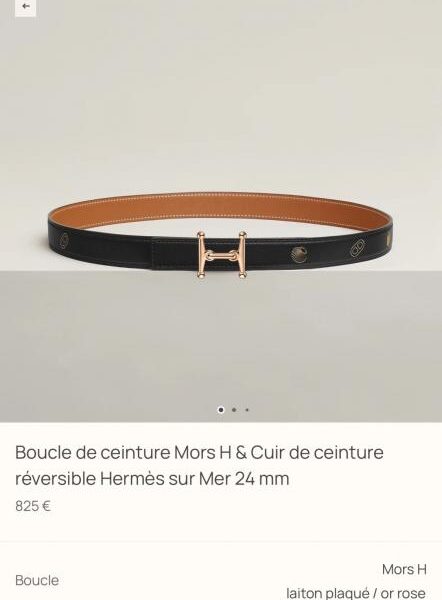 replica,schuhe,beste,kaufen,1:1,besten,seiten,Replik,turnschuhe,sneakers Hermes Damengürtel, neuer MORS H, Premium-Hardware, importiertes Epsom-Leder, 24 mm Breite (IJNCV)