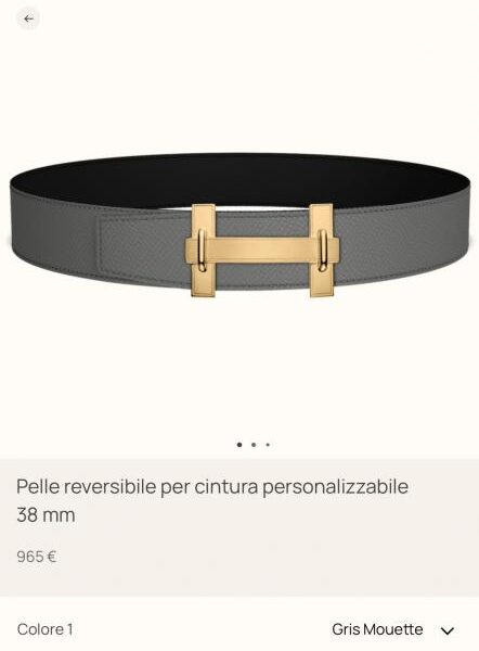 replica,schuhe,beste,kaufen,1:1,besten,seiten,Replik,turnschuhe,sneakers Hermes JUMPING Premium-Hardware mit importiertem Epsom-Leder, Schwarz + Cumulonimbus-Grau, Breite 38 mm, Herren-Gürtelzubehör (42HHX)