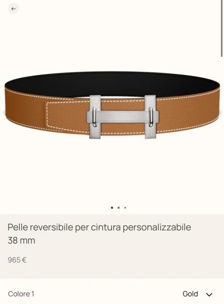 replica,schuhe,beste,kaufen,1:1,besten,seiten,Replik,turnschuhe,sneakers Hermes JUMPING Herrengürtel (BEEY3) mit hochwertiger Hardware und importiertem Epsom-Leder in Schwarz und Goldbraun, 38 mm Breite