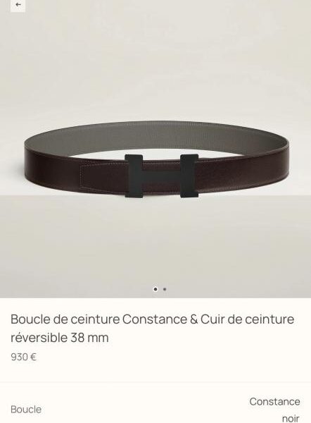 replica,schuhe,beste,kaufen,1:1,besten,seiten,Replik,turnschuhe,sneakers Constance Hardware, importiertes (Cumulonimbus-Grau) Togo-Leder, 38 mm Breite, Herrengürtel (QD8GP)