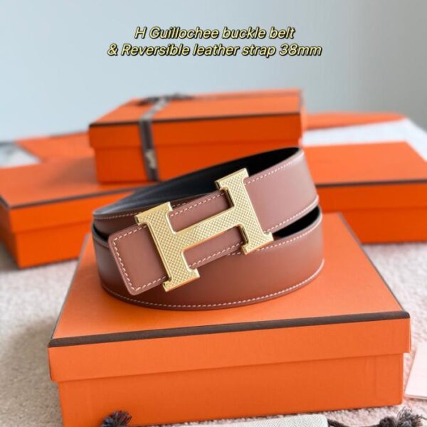 replica,schuhe,beste,kaufen,1:1,besten,seiten,Replik,turnschuhe,sneakers Hermes Guillochee Boutique-Hardware mit importiertem doppelseitigem mattem Kalbsleder, 38 mm breiter Herrengürtel (0CKBW)