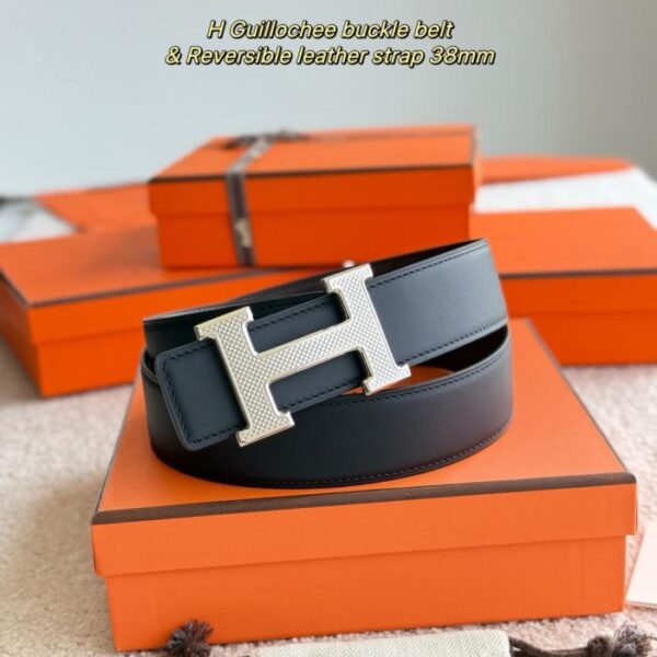 replica,schuhe,beste,kaufen,1:1,besten,seiten,Replik,turnschuhe,sneakers Hermes Guillochee Boutique-Hardware mit importiertem doppelseitigem mattem Kalbsleder, 38 mm breiter Herrengürtel (AKBL1)