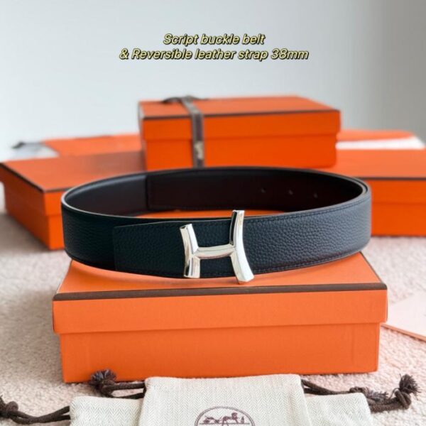 replica,schuhe,beste,kaufen,1:1,besten,seiten,Replik,turnschuhe,sneakers SCRIPT Premium-Hardware mit importiertem (schwarzem) Togo-Leder, 38 mm Breite, Herrengürtel, Stil und Geschmack (6BH5Y)