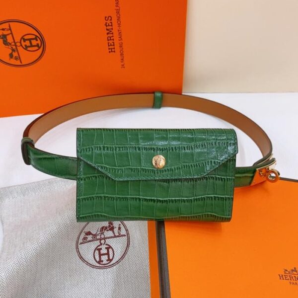 replica,schuhe,beste,kaufen,1:1,besten,seiten,Replik,turnschuhe,sneakers Hermes Little Kelly Hochglanz-Gürtel mit Krokodilmuster, 1,7 cm (SDVQY)