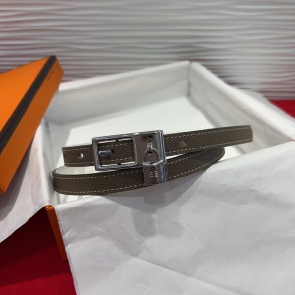Hermès Offizieller synchroner Original-Form-Hardware-Gürtel aus importiertem italienischen Epsom-Leder 1,7 cm (5FA1B)