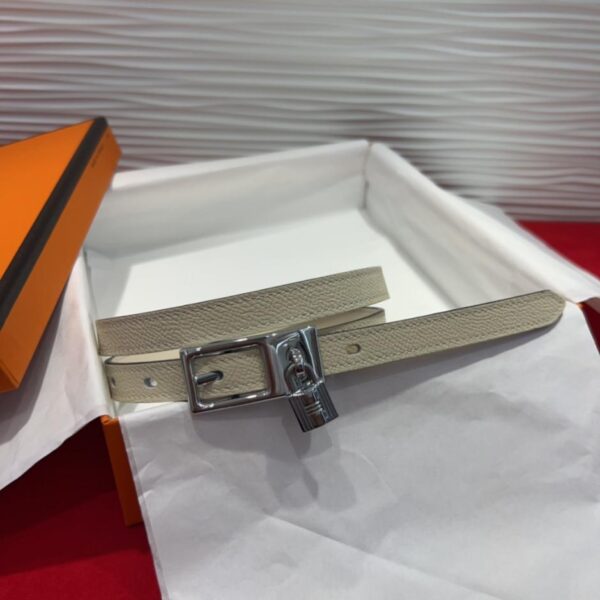 Hermès Offizieller synchroner Original-Form-Hardware-Gürtel aus importiertem italienischen Epsom-Leder 1,7 cm (D1GAJ)