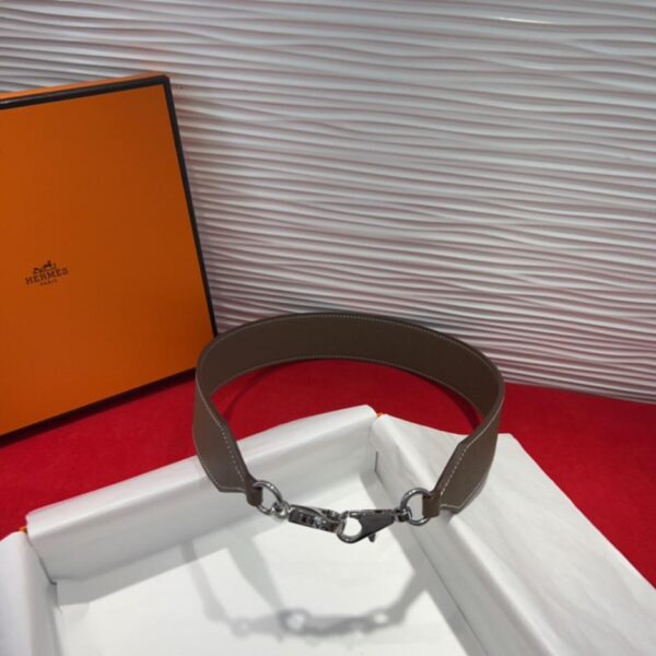 Hermès Kelly-Taschen-Schultergurtdetails Swift- und Epsom-TC-Leder-Schultergurt (6FYNU)