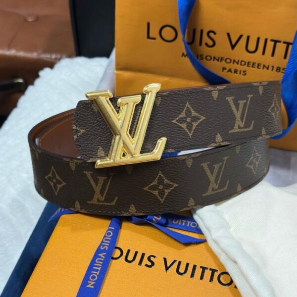 replica,schuhe,beste,kaufen,1:1,besten,seiten,Replik,turnschuhe,sneakers LV Louis Vuitton M8846 Schwarzes Monogramm Breite 4,0 cm Neue Boutique LV Schnalle (0IKF3)