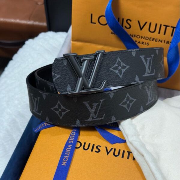 replica,schuhe,beste,kaufen,1:1,besten,seiten,Replik,turnschuhe,sneakers LV Louis Vuitton M8846 Schwarzes Monogramm Breite 4,0 cm Neue Boutique LV Schnalle (J2FWK)