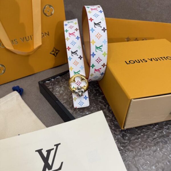 replica,schuhe,beste,kaufen,1:1,besten,seiten,Replik,turnschuhe,sneakers Murakami Takashi dreifarbiger LV-Gürtel 3,0 cm (O5BAM)