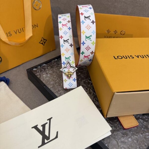 replica,schuhe,beste,kaufen,1:1,besten,seiten,Replik,turnschuhe,sneakers Murakami Takashi Tricolor LV-Gürtel 3,0 cm (ZXQ5T)