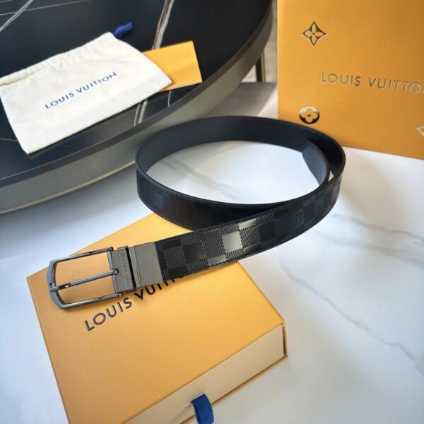 LOUIS VUITTON Herren Original Gürtel Breite 35mm (BJIM7)