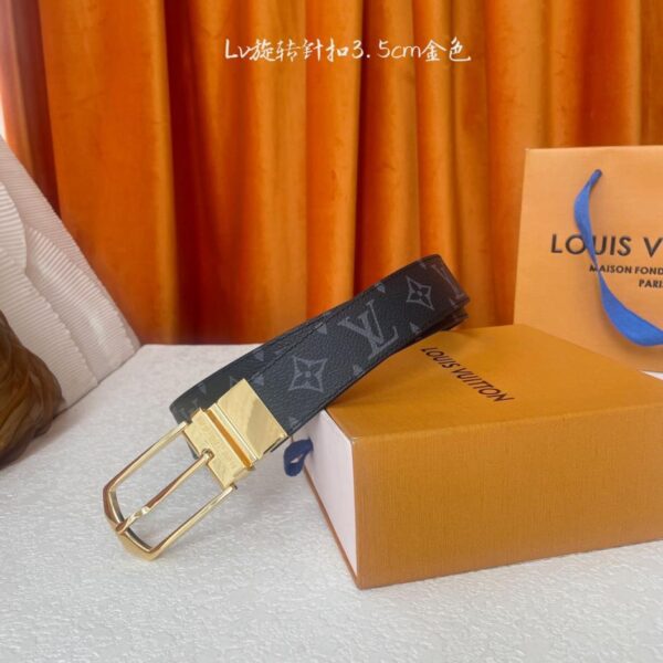 【LOUIS VUITTON】 Klassische Boutique-Drehdornschließe, Breite 3,5 cm (KHNQ5)