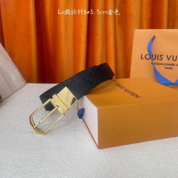 【LOUIS VUITTON】 Klassische Boutique-Drehdornschließe, Breite 3,5 cm (VNMRW)