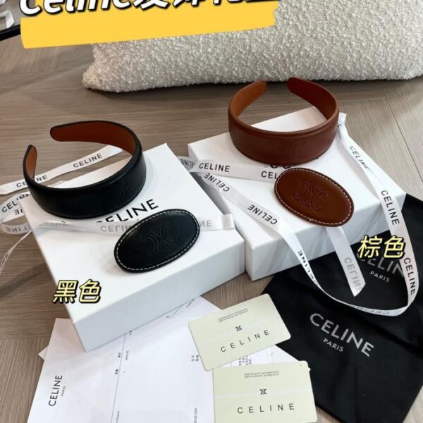 Celine Superschönes minimalistisches Haaraccessoire, Stirnband + Haarspange, zweiteilige Geschenkbox (7Q11R)
