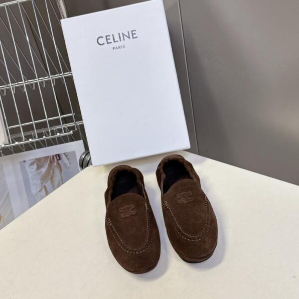 replica,schuhe,beste,kaufen,1:1,besten,seiten,Replik,turnschuhe,sneakers CELINEs neueste Arc de Triomphe-Loafer für Herbst und Winter mit dünner Sohle (U9XOM)