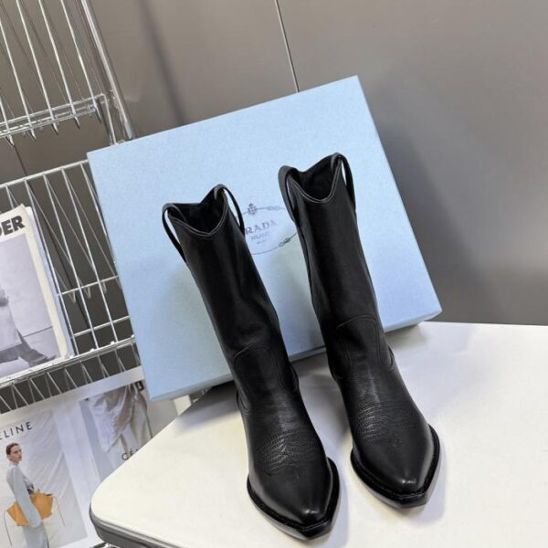 replica,schuhe,beste,kaufen,1:1,besten,seiten,Replik,turnschuhe,sneakers PRADAs neueste Western-Cowboystiefel für Herbst und Winter, Wizard Boots (3VRWN)