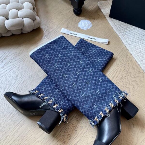Chanel 25A neue Kettenstiefel Serie Topversion (O7T33)