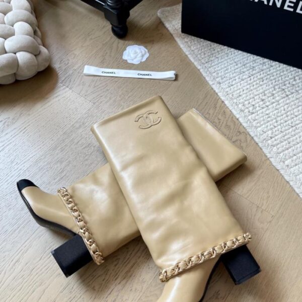 Chanel 25A neue Kettenstiefel-Serie, Top-Version (IYT9I)