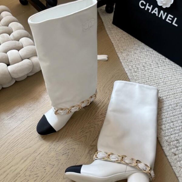 Chanel 25A neue Kettenstiefel Serie Topversion (O9119)