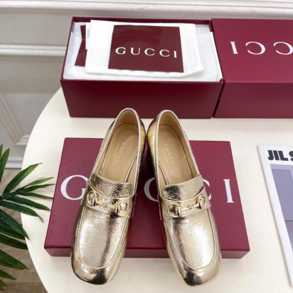 replica,schuhe,beste,kaufen,1:1,besten,seiten,Replik,turnschuhe,sneakers GUCCI Neue klassische flache Loafer mit Horsebit (65I7W)